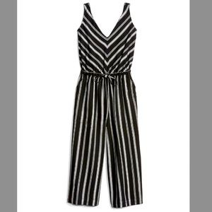 Gap Black and White Striped Jumpsuit (S)